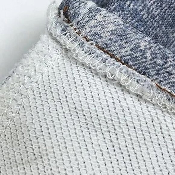 AnotherChill High-Waisted Wide-Leg Denim Sweatpant Jeans – Light Wash – Size XS - Picture 3 of 7